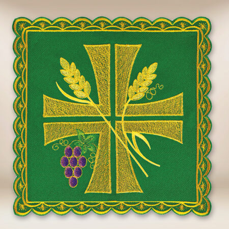 pale brodée Verte