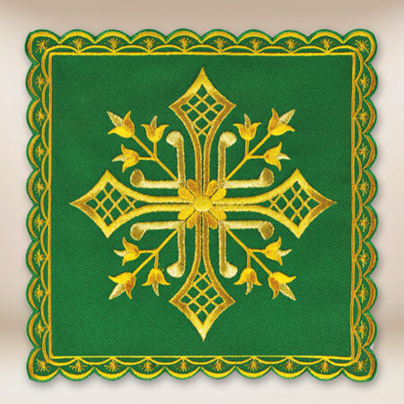 pale brodée verte