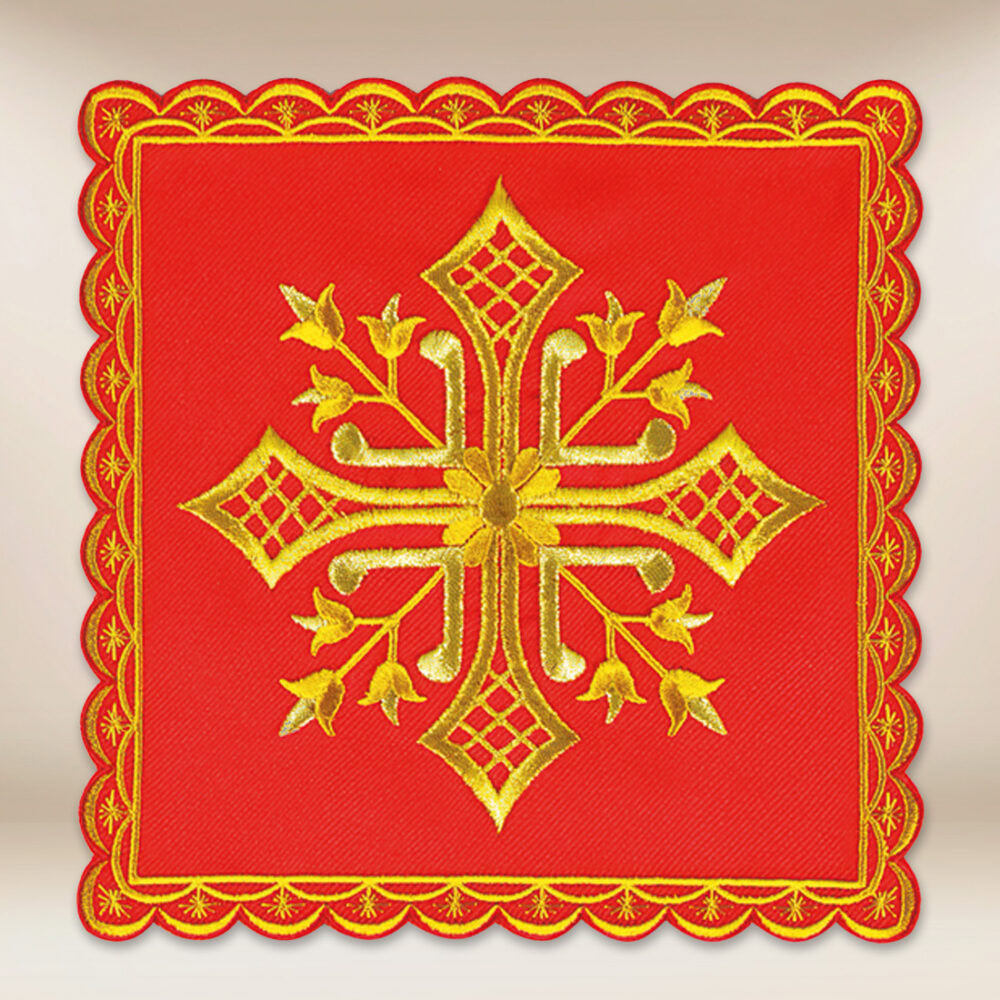 Pale brodée rouge