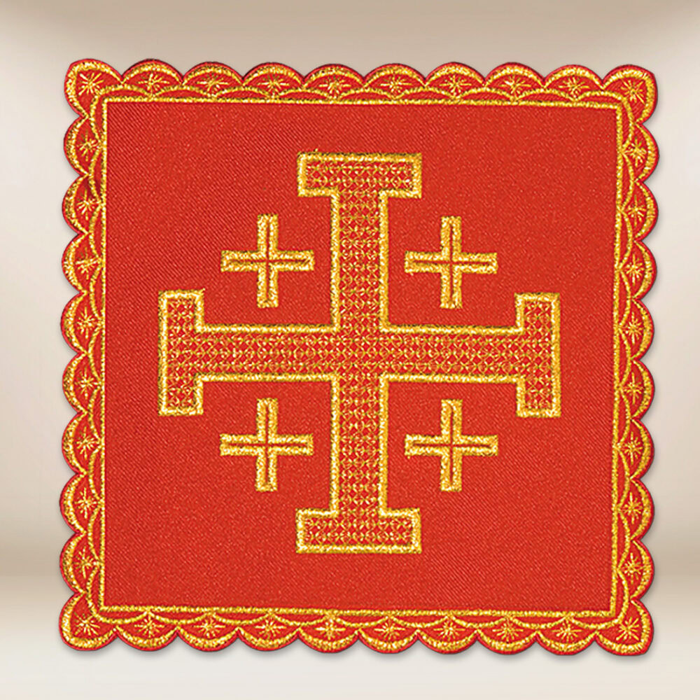 Pale brodée rouge