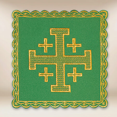pale brodée verte