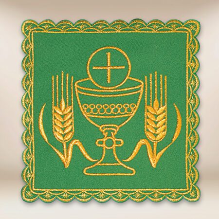 Pale brodée verte