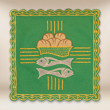Pale brodée verte
