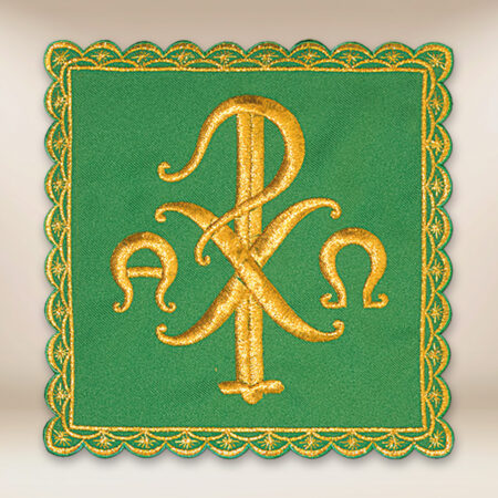 Pale brodée verte