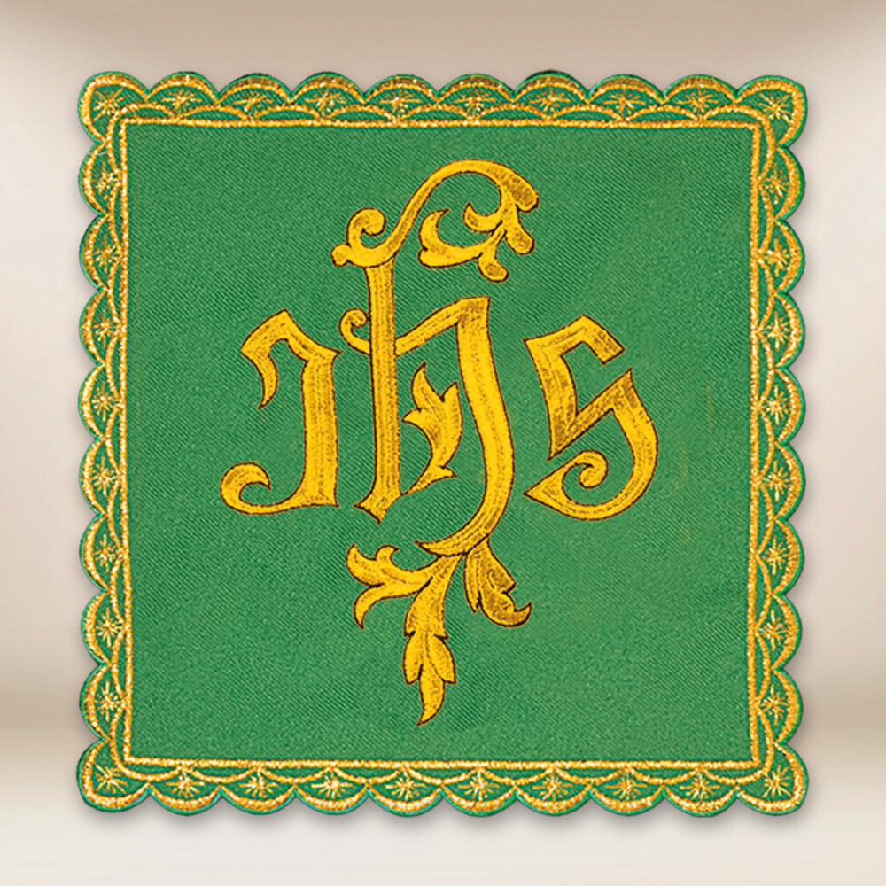 Pala brodée verte