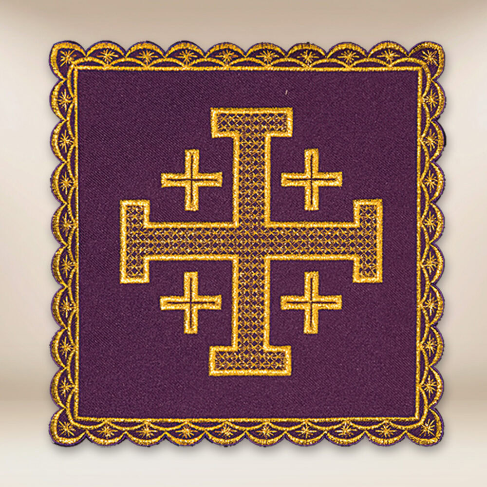 pale brodée violette