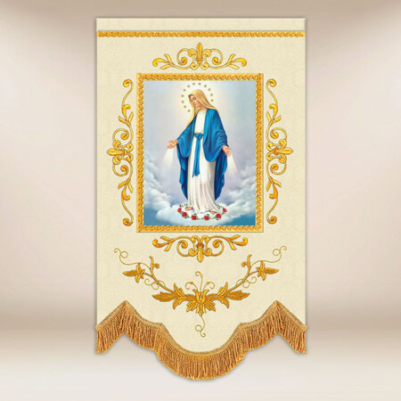 Mini drapeau Mère de Dieu Immaculée