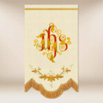 Mini drapeau brodé IHS