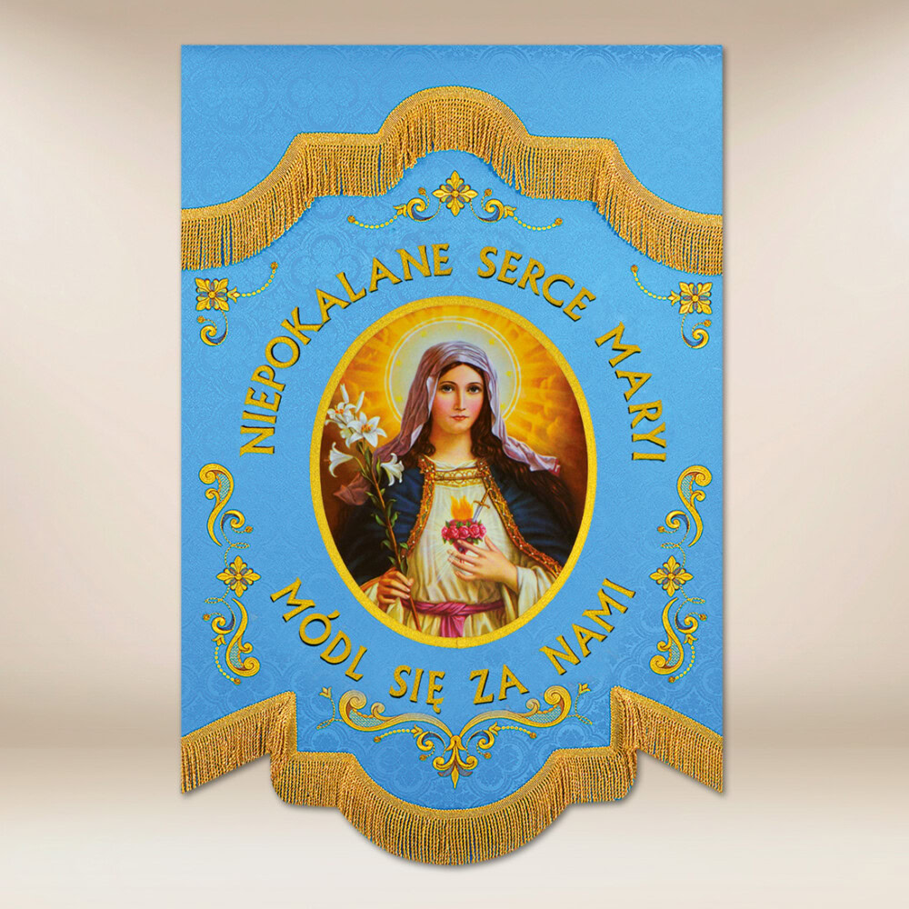 Drapeau Double Face « Cœur Immaculé de Marie »