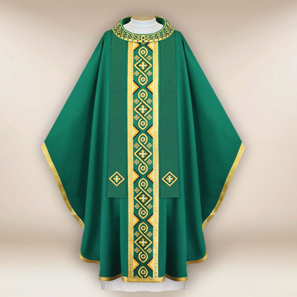 Chasuble liturgique brodée