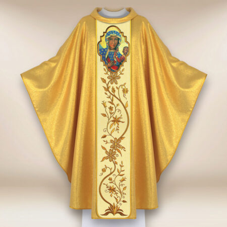 Chasuble avec l'image de Notre-Dame de Czestochowa