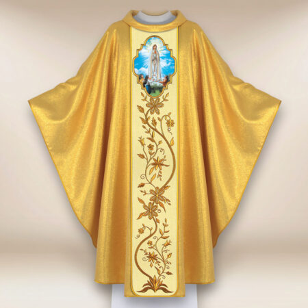 Chasuble avec l'image Notre-Dame de Fatima