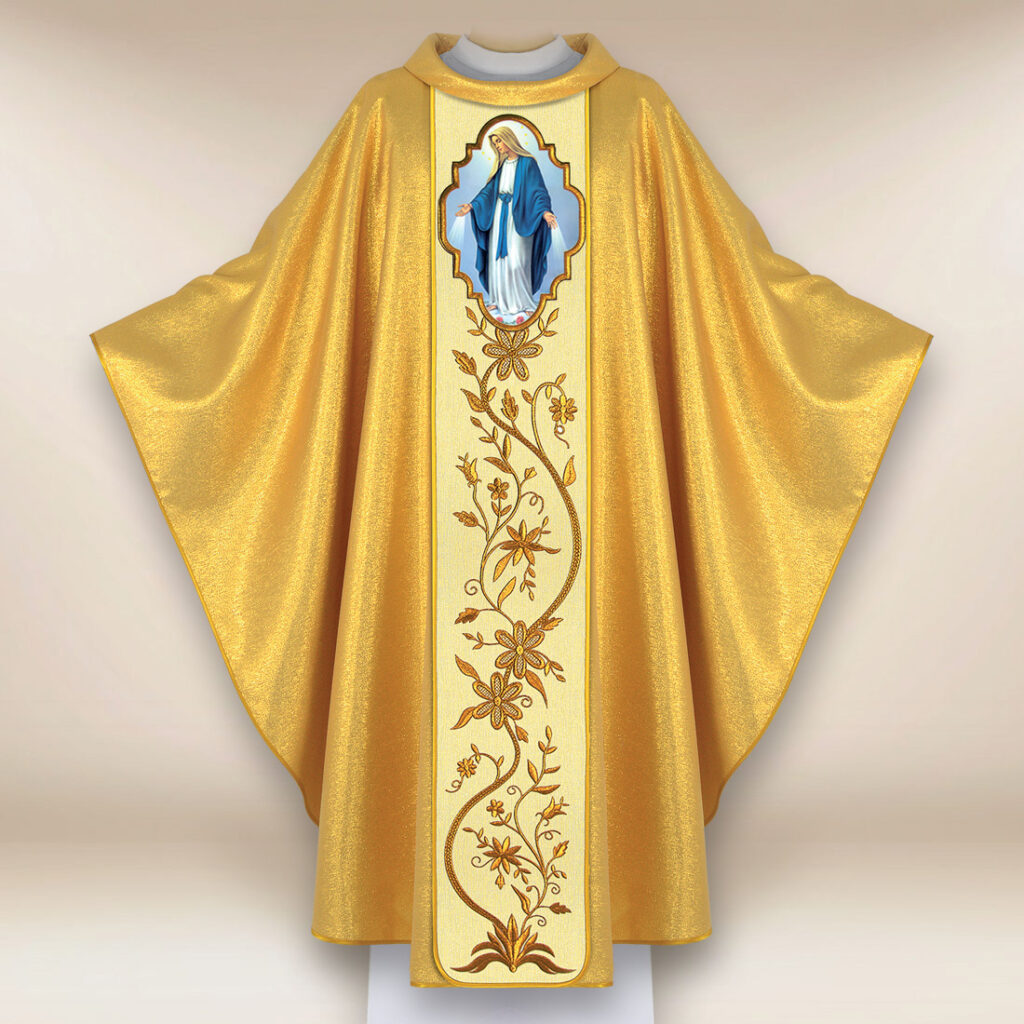 Chasuble avec l'image Mère de Dieu Immaculée