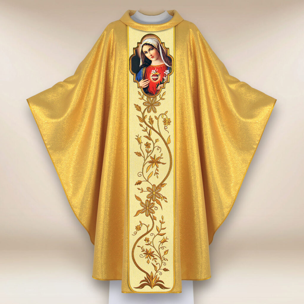 Chasuble avec l'image Cœur de Marie