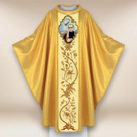 Chasuble avec l'image de Saint Maximilien Marie Kolbe