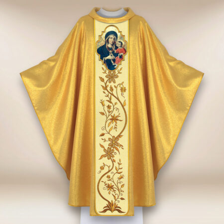 Chasuble avec l'image de Notre-Dame de Gietrzwałd