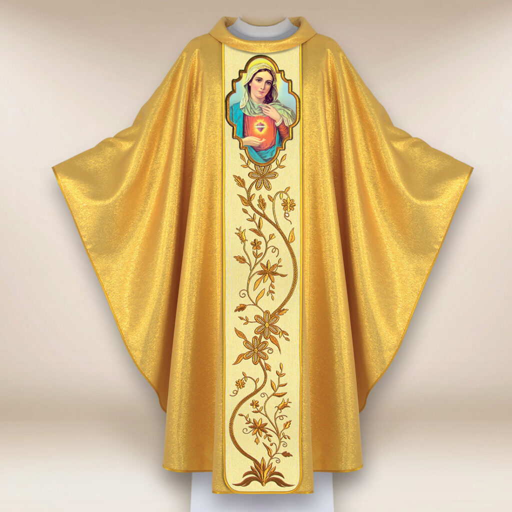 Chasuble avec l'image Cœur de Marie