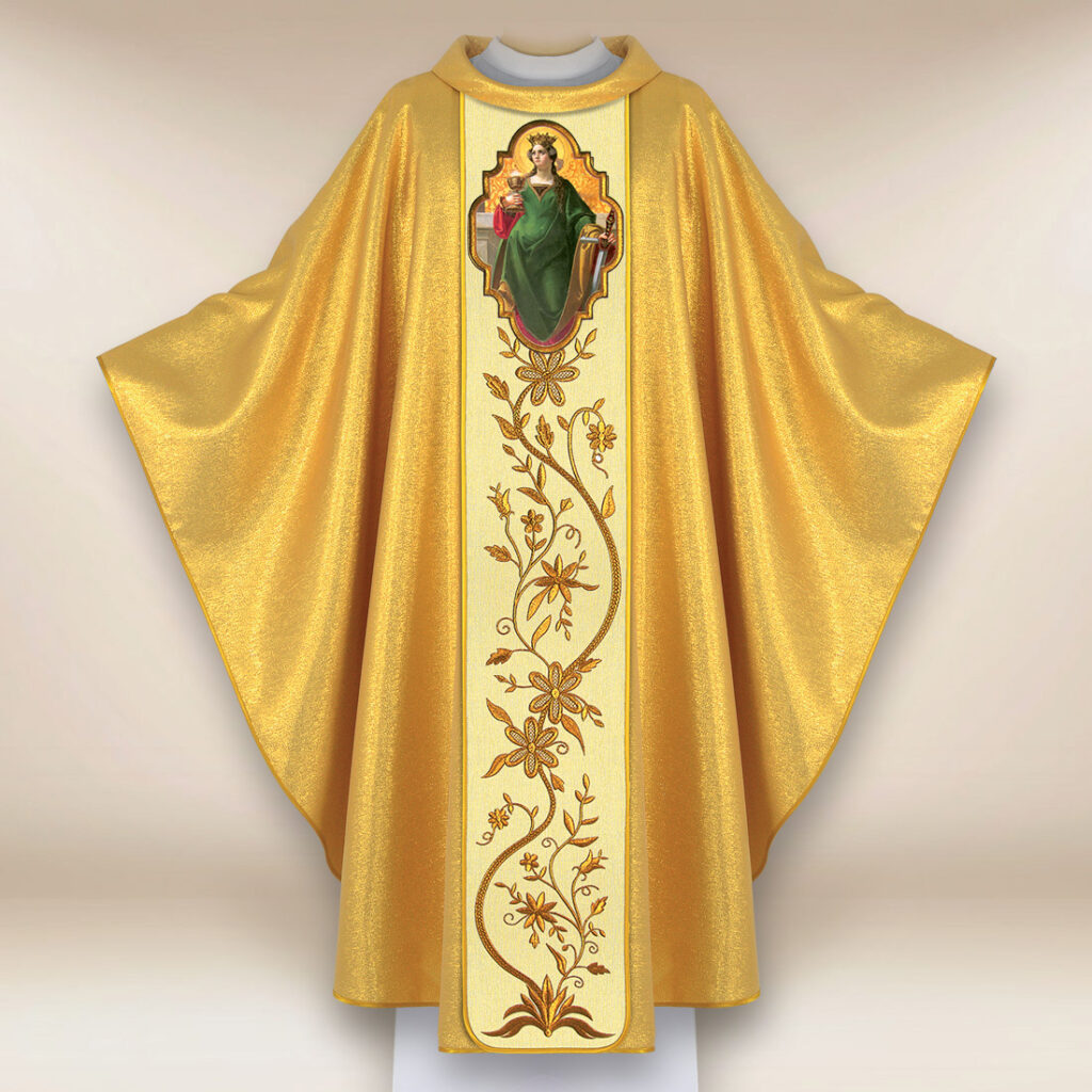 Chasuble avec l'image de Saint Barbara