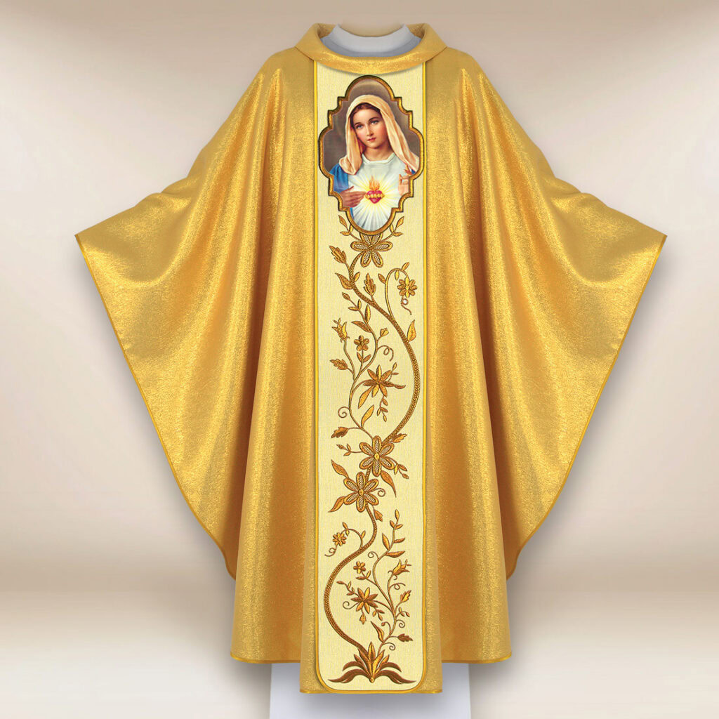 Chasuble avec l'image Cœur de Marie
