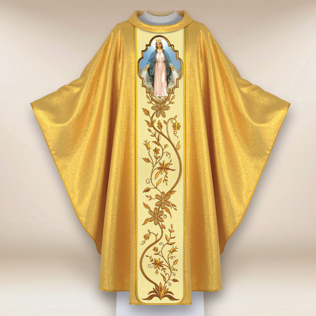 Chasuble avec l'image Notre-Dame Immaculée
