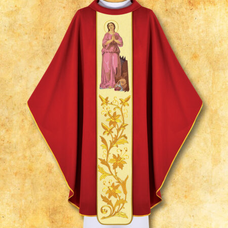 Chasuble brodée Saint Marguerite