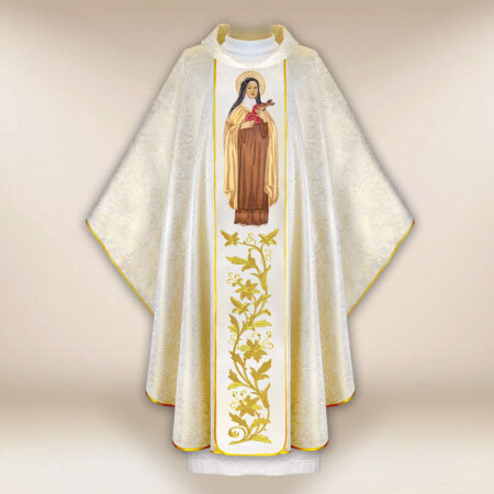 Chasuble brodée Saint Thérèse