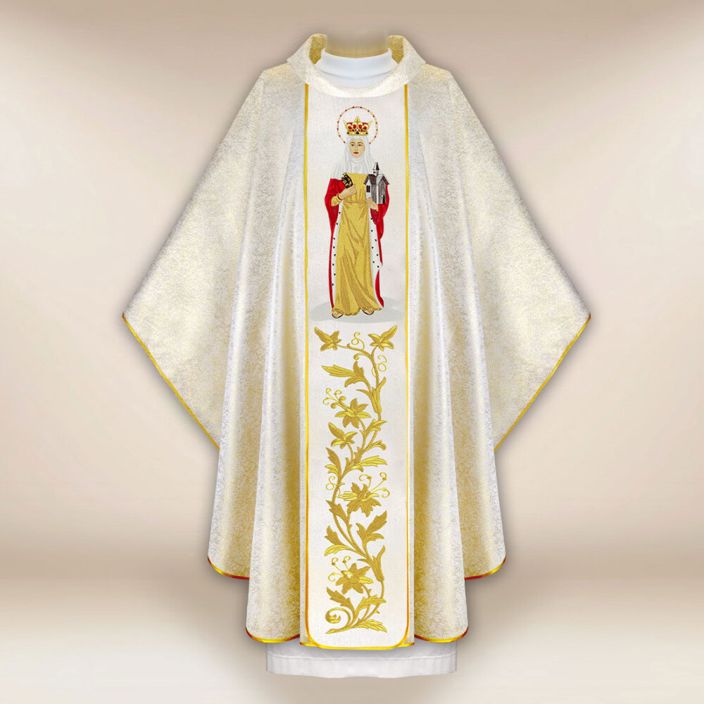 Chasuble brodée Saint Jadwiga