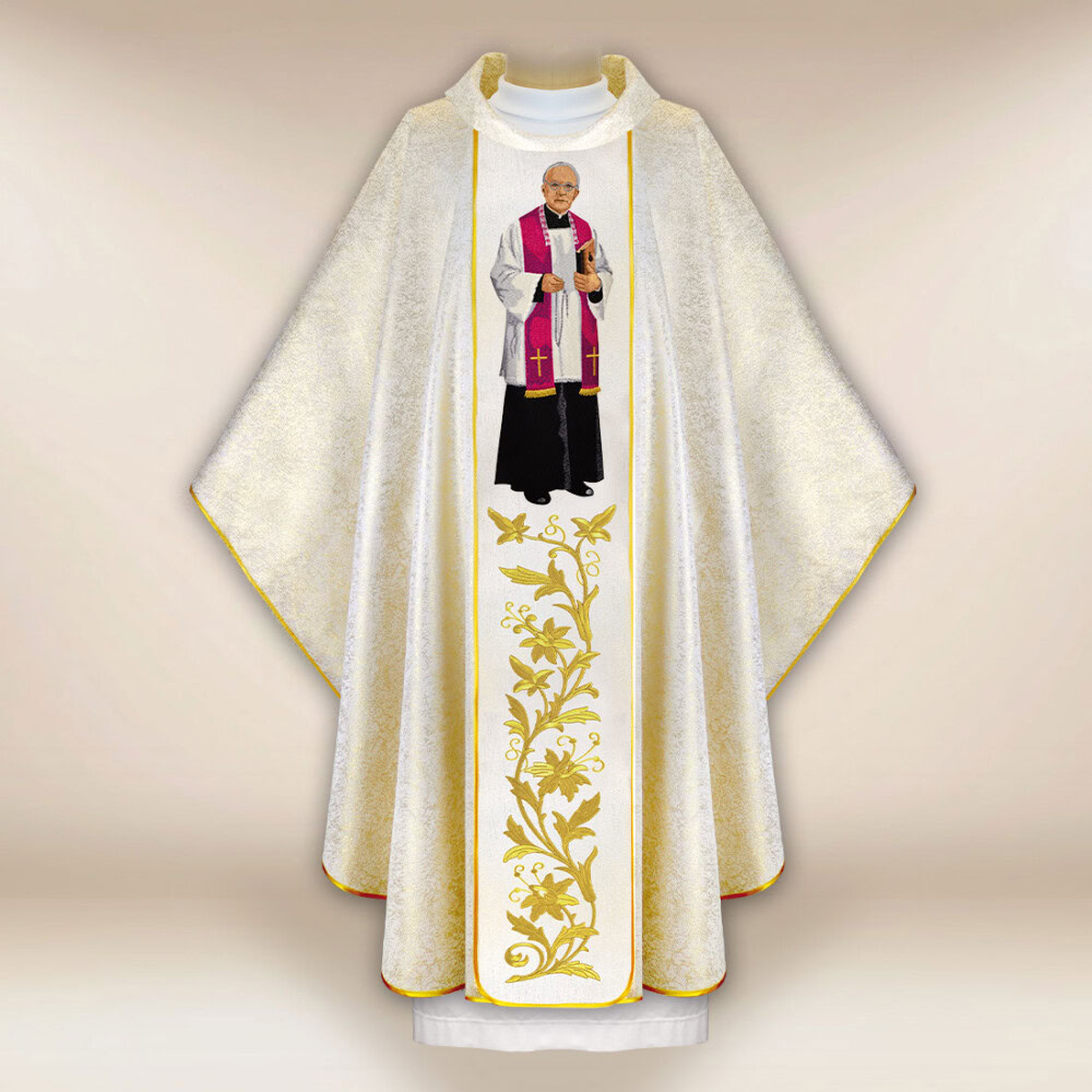Chasuble brodée Bx. Pr. Michał Sopoćko