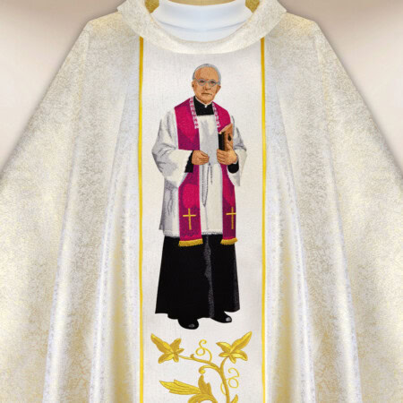 Chasuble brodée Bx. Pr. Michał Sopoćko