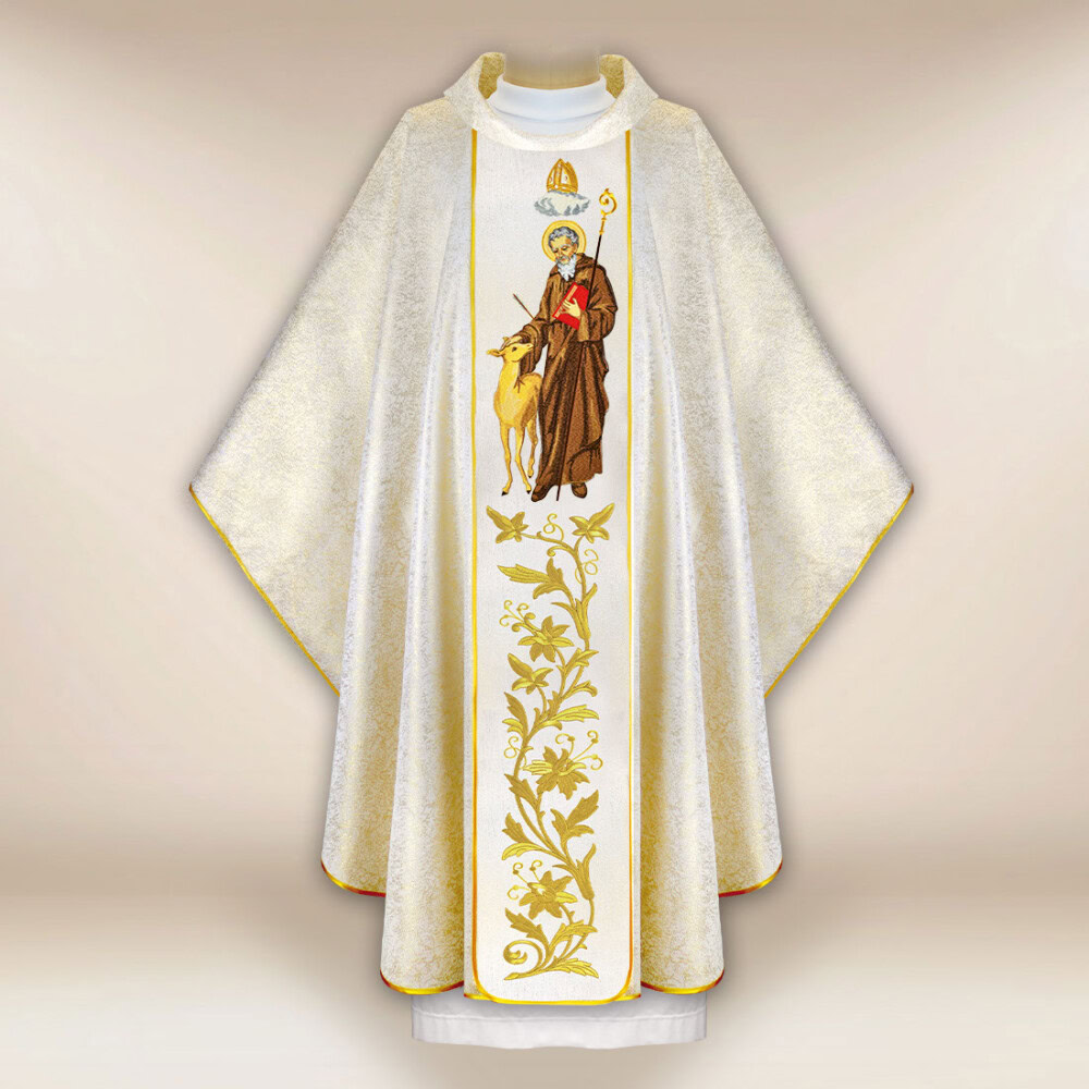 Chasuble brodée Saint Idzi