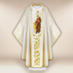 Chasuble brodée Saint Idzi