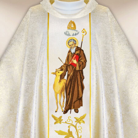 Chasuble brodée Saint Idzi