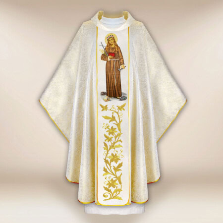 Chasuble brodée de Saint Rozalie
