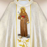Chasuble brodée de Saint Rozalie