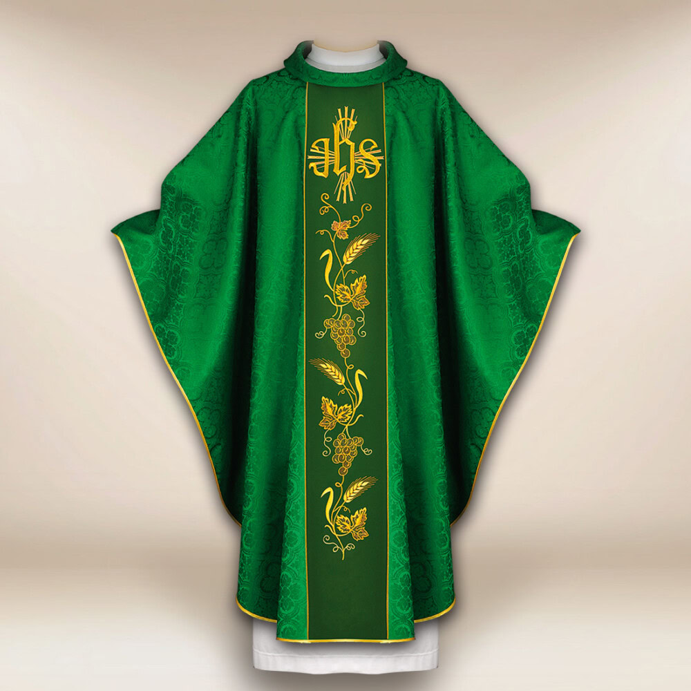Chasuble avec ceinture brodée