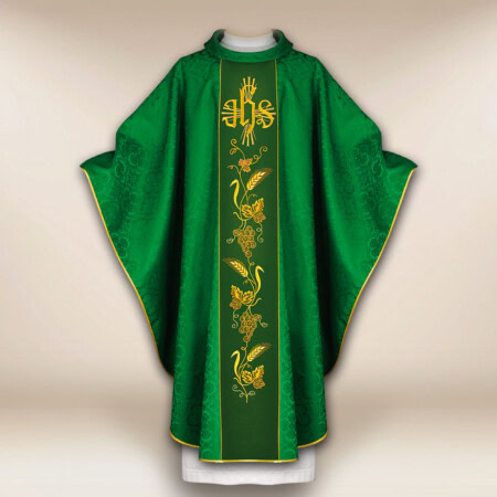 Chasuble avec ceinture brodée