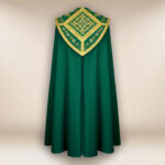 chape liturgiczna brodée verte