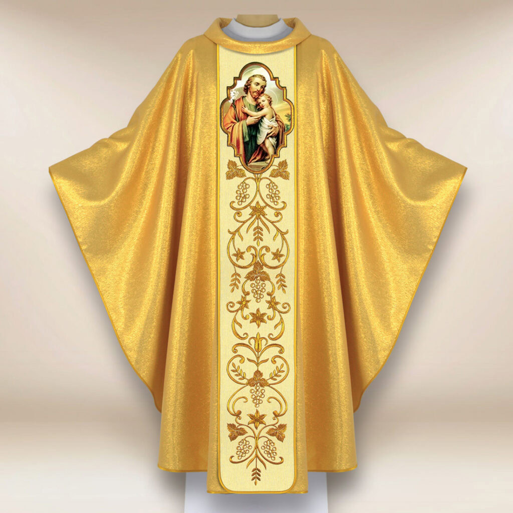 Chasuble avec l'image de Saint Joseph