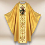 Chasuble avec l'image de Saint Joseph Ouvrier