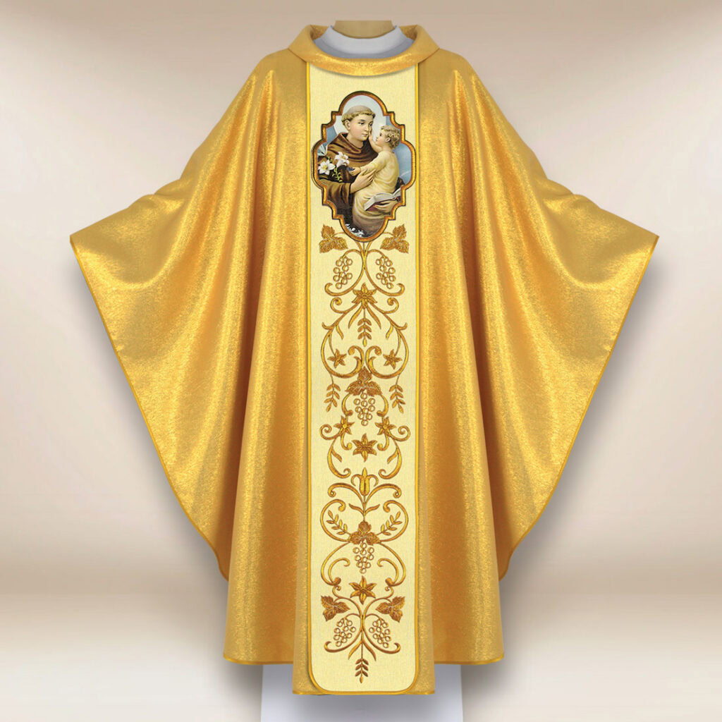 Chasuble avec l'image de Saint Antoine
