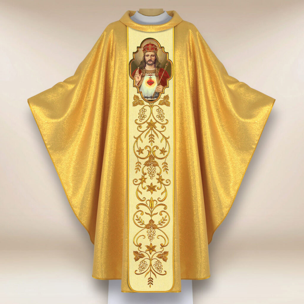 Chasuble avec l'image Christ Roi