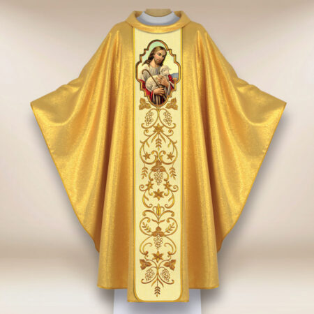 Chasuble avec l'image Jésus Bon Pasteur 