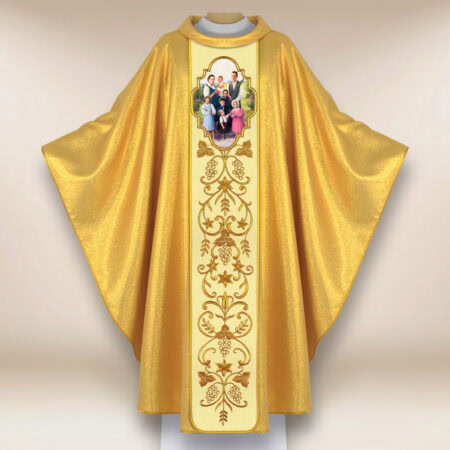Chasuble avec l'image de la Famille Ulm