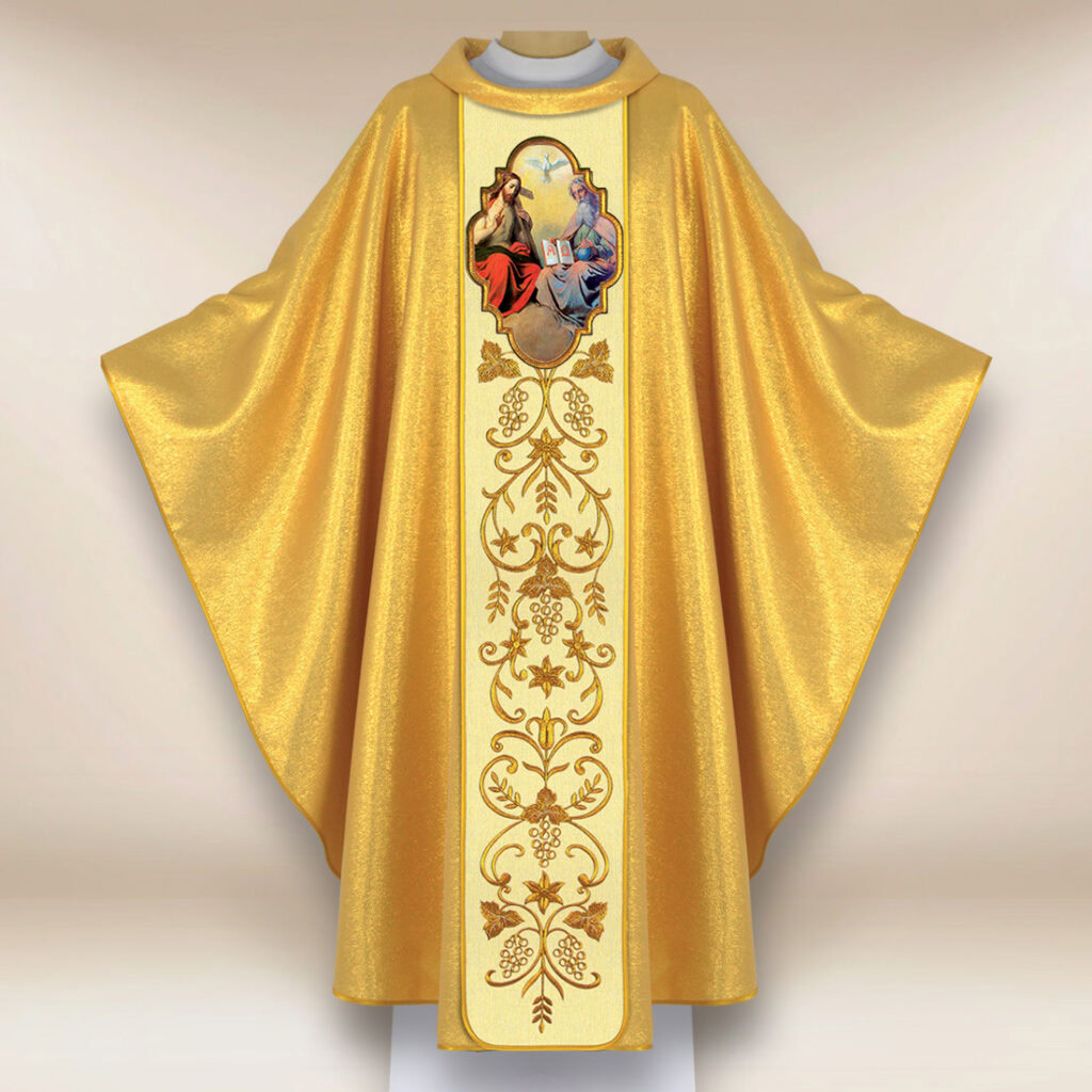 Chasuble avec l'image de la Sainte Trinité