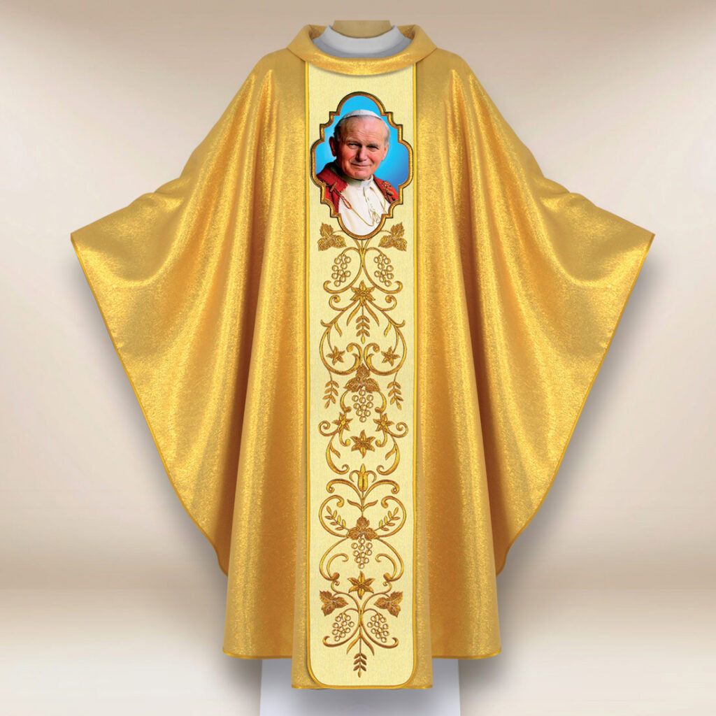 Chasuble avec l'image de Saint Jean-Paul II