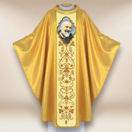 Chasuble avec l'image de Saint Padre Pio