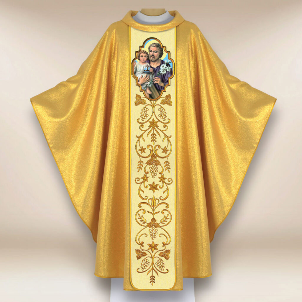 Chasuble avec l'image de Saint Joseph