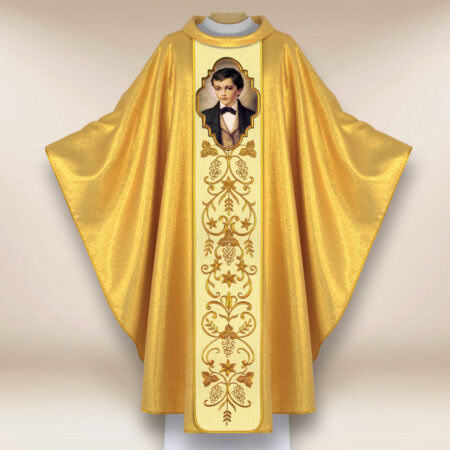 Chasuble avec l'image de Saint Dominique Savio
