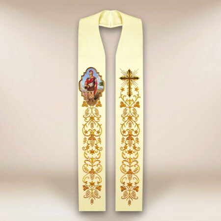 Étole avec l'image de Saint Florian