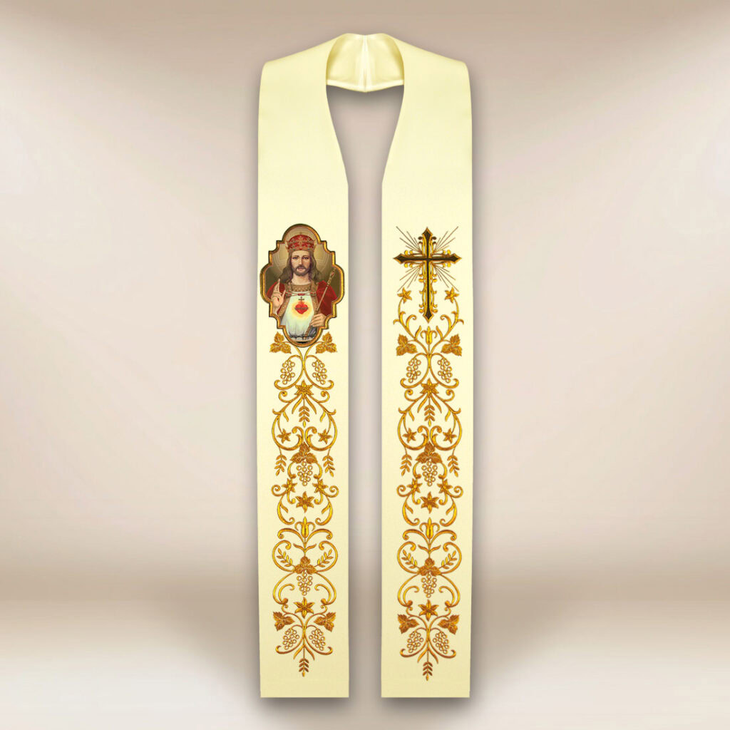 Étole avec l'image  Christ Roi